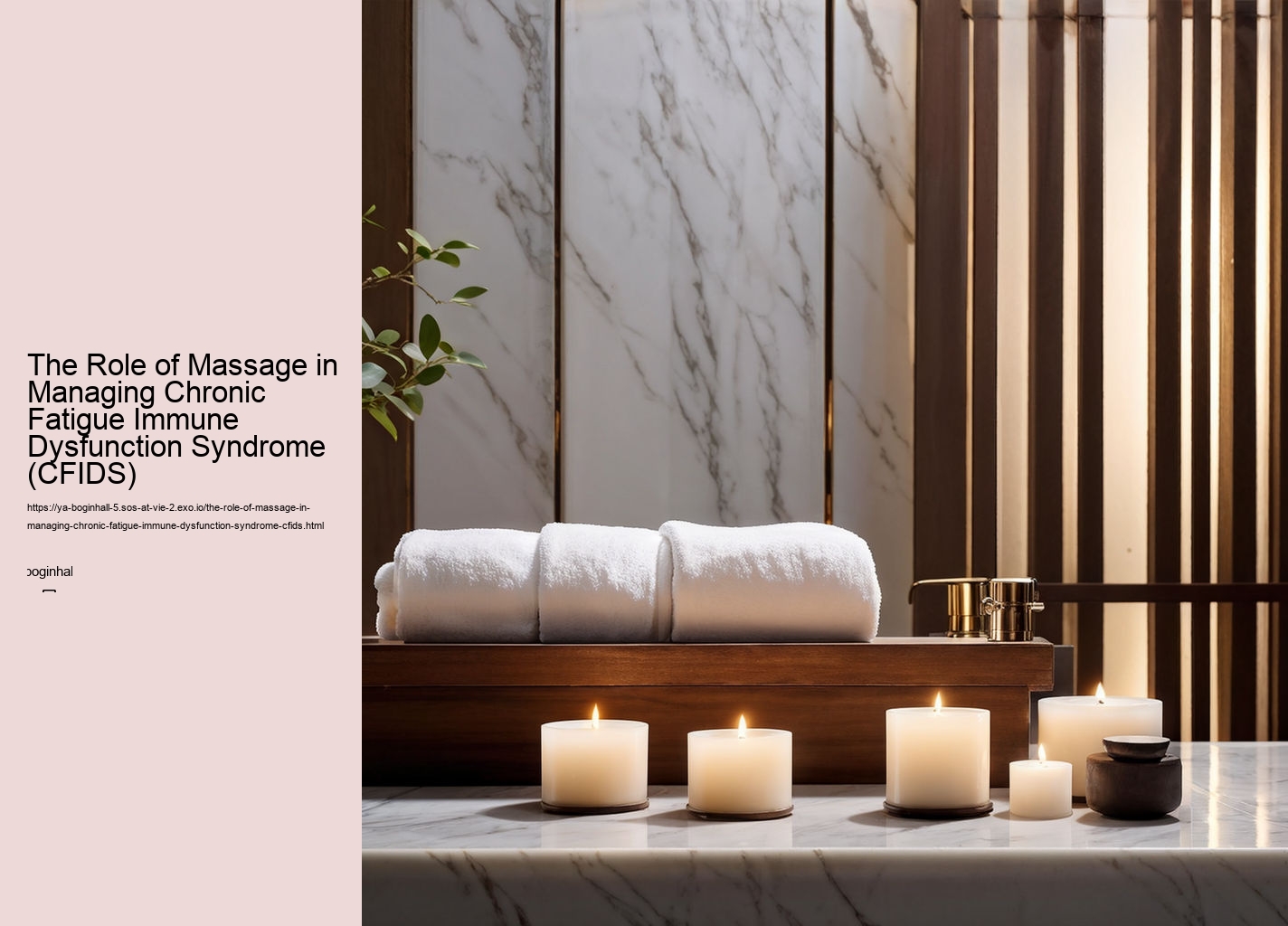 The Role of Massage in Managing Chronic Fatigue Immune Dysfunction Syndrome (CFIDS)